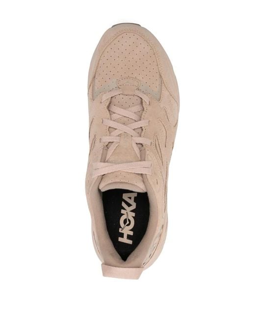 Hoka One One Pink Tow-Top Panelled Sneakers for men