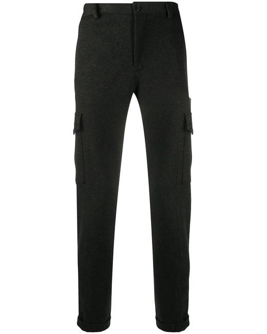 Dolce & Gabbana Black Straight Leg Trousers With Pockets for men