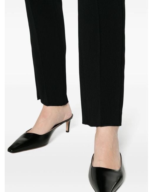 Emporio Armani Black Straight-leg Tailored Trousers
