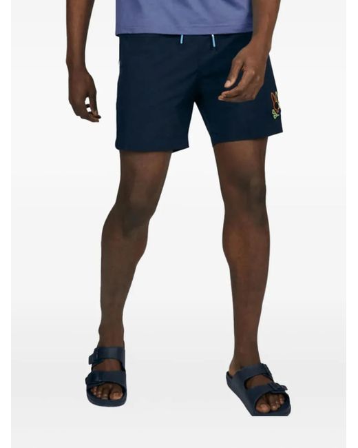 Psycho Bunny Blue Leo Shorts for men