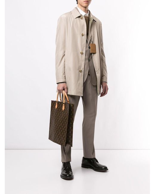 Sac fourre-tout à motif monogrammé Saint Laurent pour homme en coloris Marron Homme Sacs Cabas et sacs de week-end 