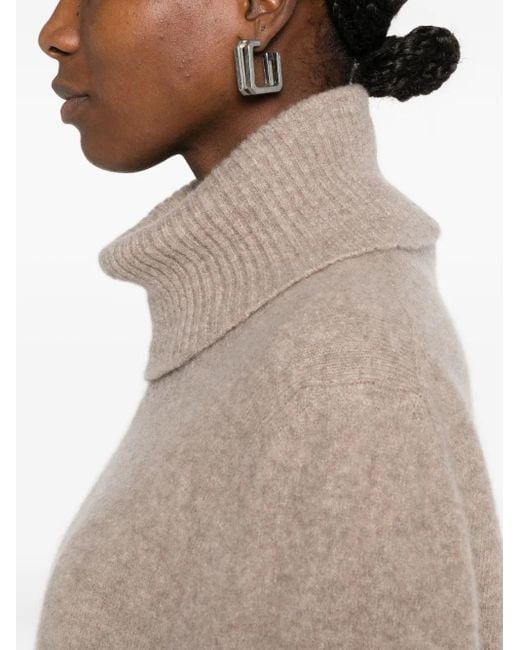 Jersey con cuello alto Boboutic de color Natural