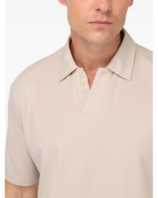 Boggi White Open-Neck Polo Shirt for men