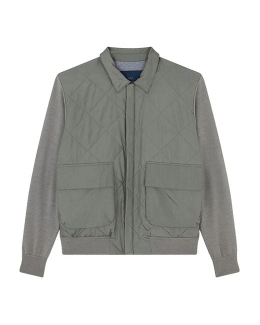 Paul & Shark Gewatteerd Jack in het Gray voor heren