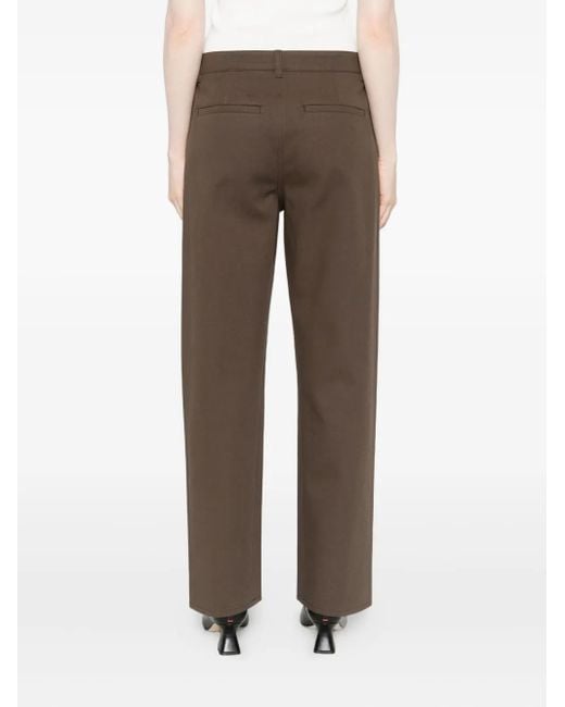 Totême  Gray Twisted Trousers