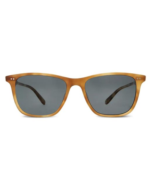 Garrett Leight Blue Square-Frame Sunglasses