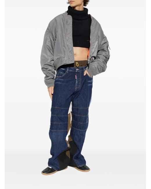 DSquared² Black Turtleneck Cropped Vest for men