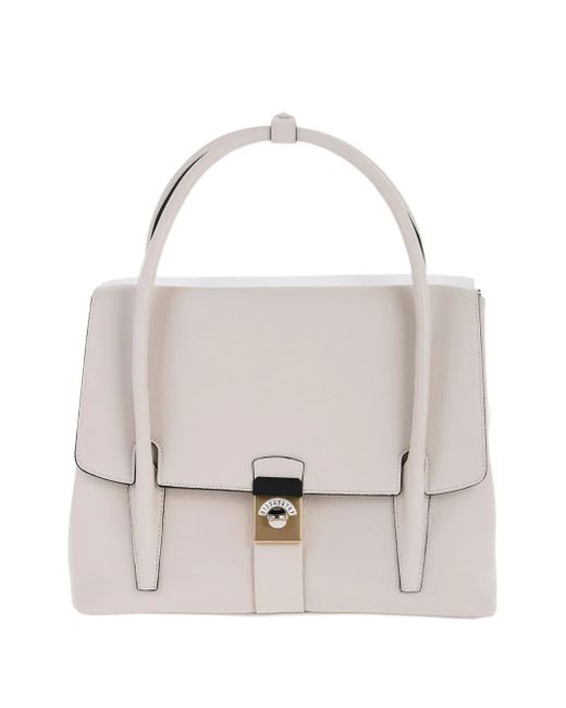 Maison Margiela レザー トートバッグ White