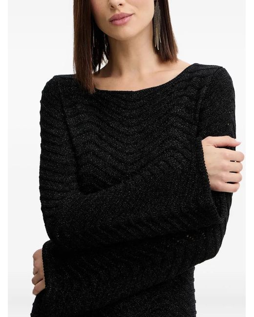 Guess Black Long-Sleeve Mini Dress