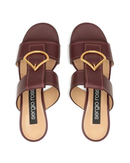 SI ROSSI BROWN レザー サンダル Sergio Rossi レザーサンダル ブラウン | Lyst