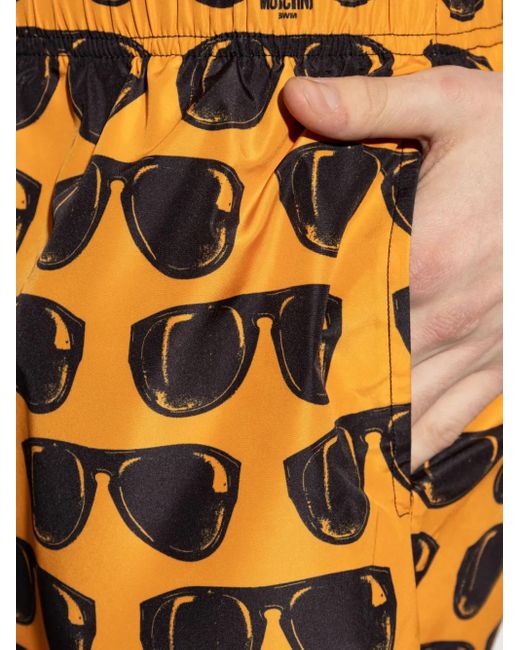 メンズ Moschino トランクス水着 Orange