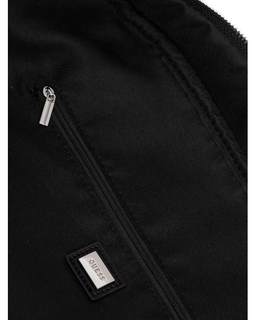 Guess Black Logo-Embossed Holdall Bag