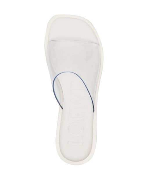 Loewe Sandalen Met Doorzichtig Bandje in het White