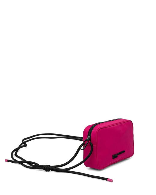 Karl Lagerfeld Pink Zip Fastening Cross Body Bag