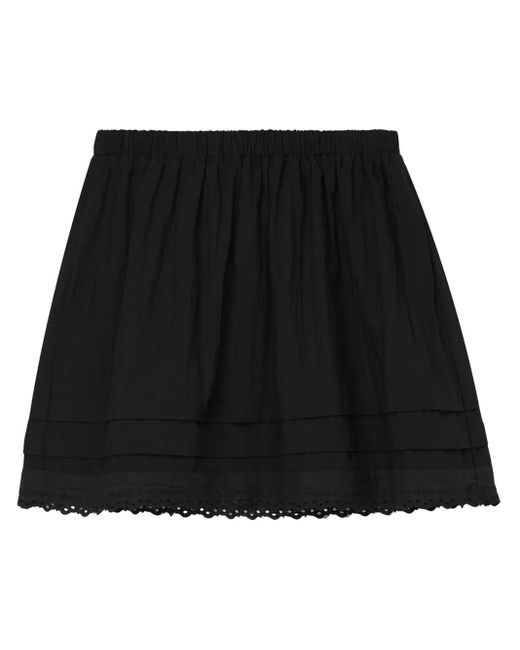 B+ AB エンブロイダリー スカート Black