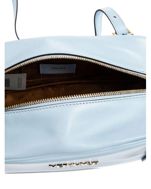 Versace Blue Shoulder Bag "Tag Bowling"