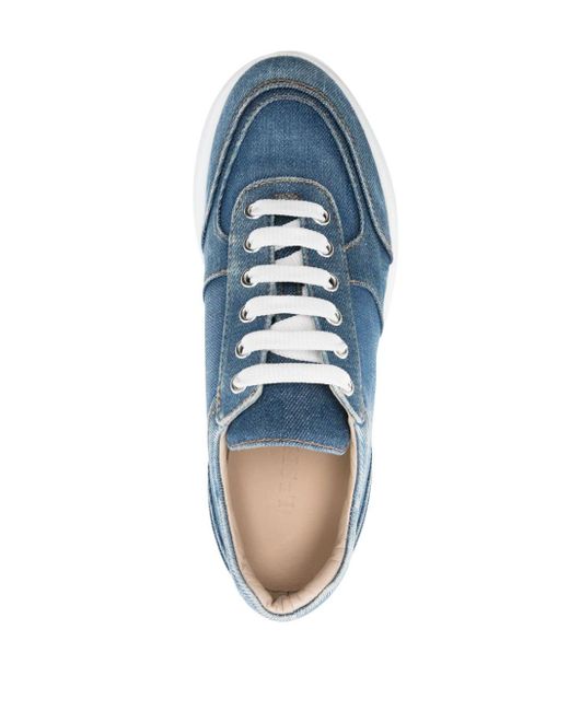 Le Silla Blue Claire Denim Sneakers