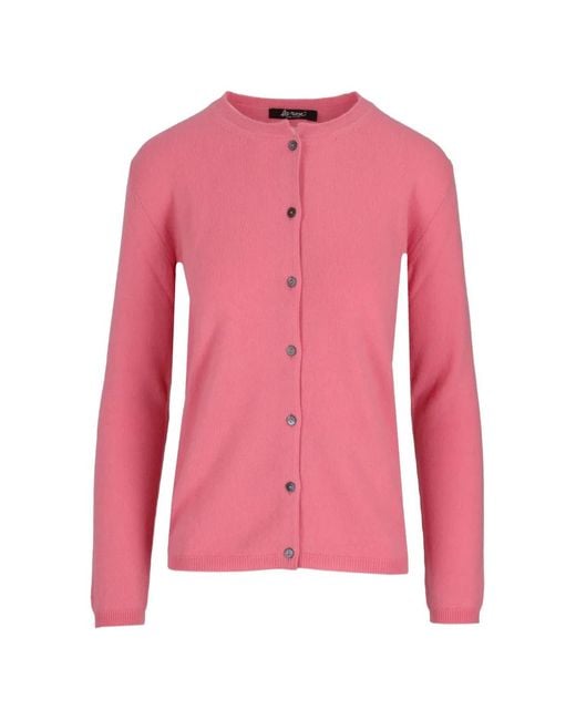 LA ROSE Button-Up Vest in het Pink
