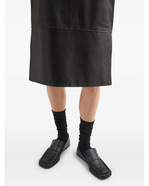 Jil Sander レザーローファー Black