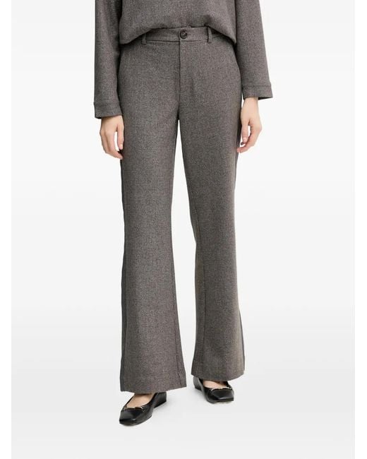 Mos Mosh Gray Side-Stripe Trousers