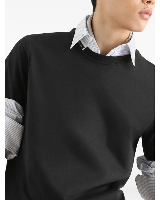 Dolce & Gabbana Black T-Shirt À Col Rond for men