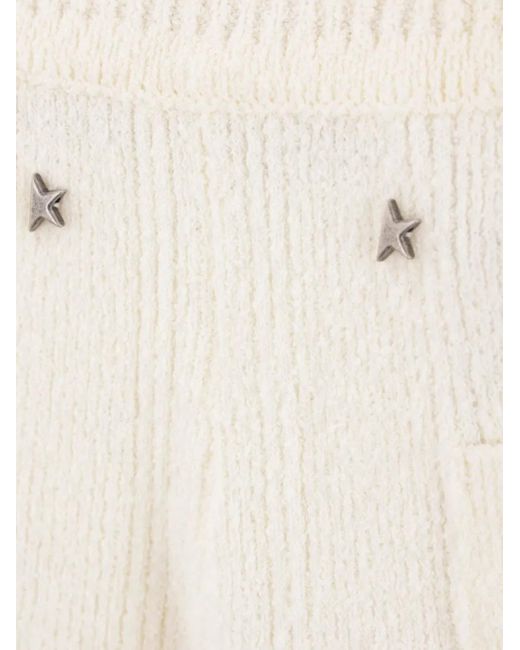 Golden Goose Deluxe Brand Natural Lionel Striped Shorts