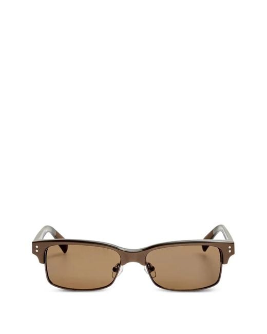 Jacquemus Brown Rectangle Sunglasses
