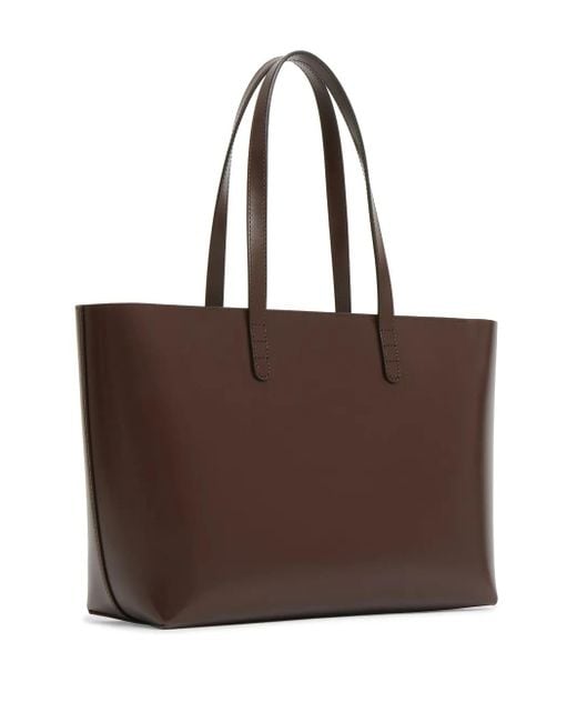 Mansur Gavriel Brown Small Zip Tote Bag