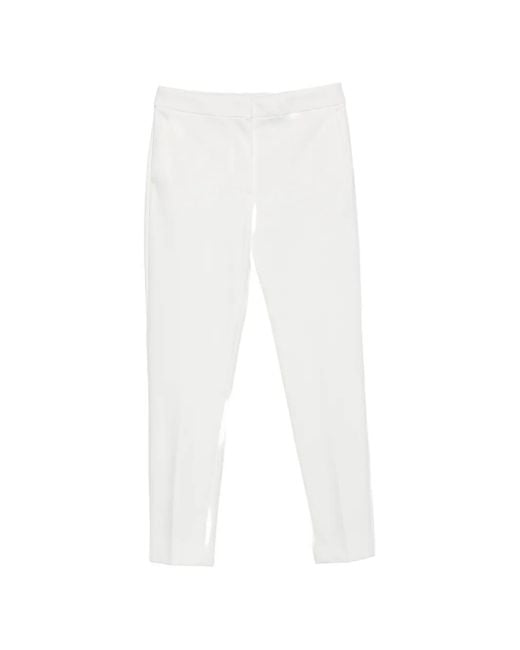 Max Mara White Pegno Trousers