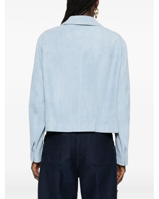 Chaqueta Con Bolsillo De Parche Tom Ford de color Blue
