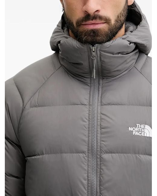 The North Face Gray Hooded Padded Jacket for men