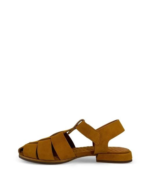 Chie Mihara Brown Wena Caged Sandals