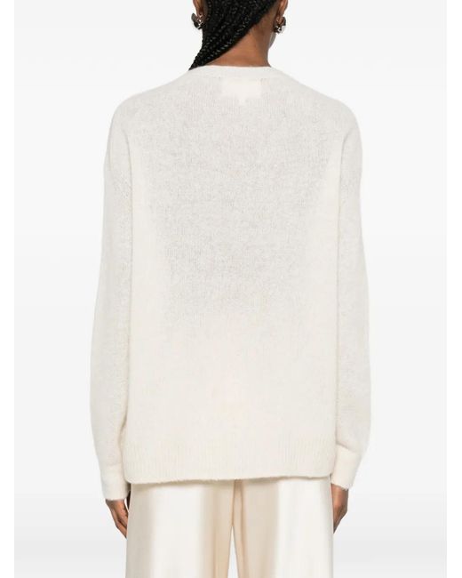 Pull À Col V Bompard en coloris White