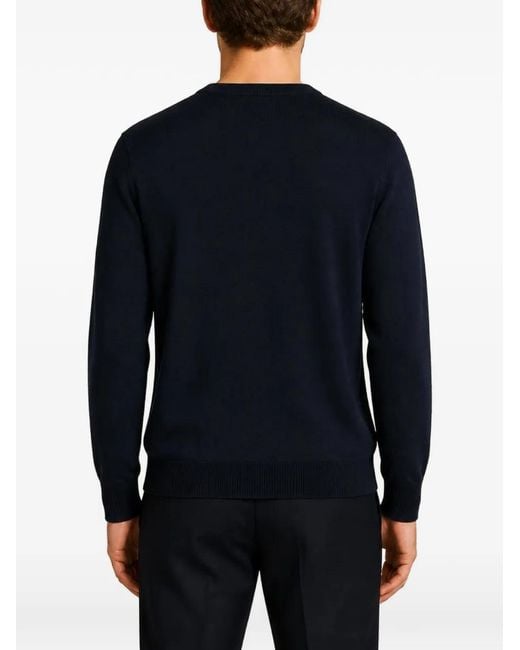 RETORI Blue Fine-Knit Sweatshirt