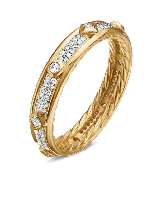 David Yurman Metallic 18Kt Modern Renaissance Diamond Ring (4Mm)