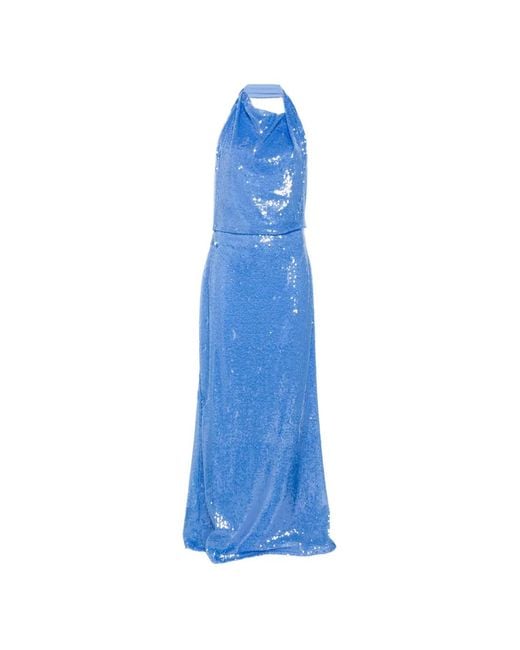 Jonathan Simkhai Blue Embelished Maxi Dress