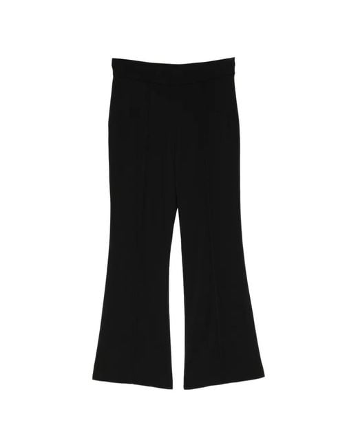 Pamella Roland Black Pantalon Skinny Évasé À Taille Haute