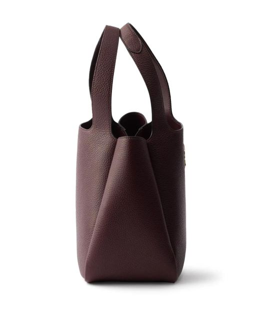 Borsa Tote Piccola di Prada in Brown