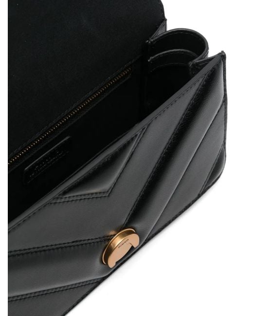 Pinko Black Mini Love One Cross Body Bag