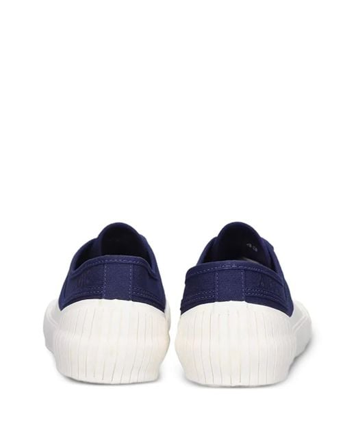 A.P.C. Blue Iggy Canvas Lace-Up Sneakers for men