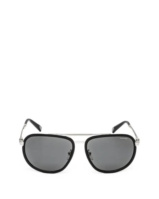 Chopard Black Schc31 Pilot-Frame Sunglasses for men