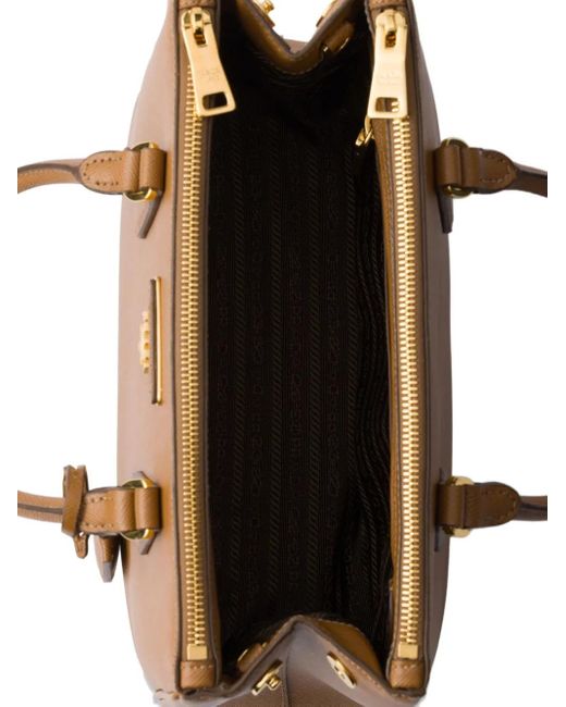 Prada Brown Mittelgroße Galleria Handtasche