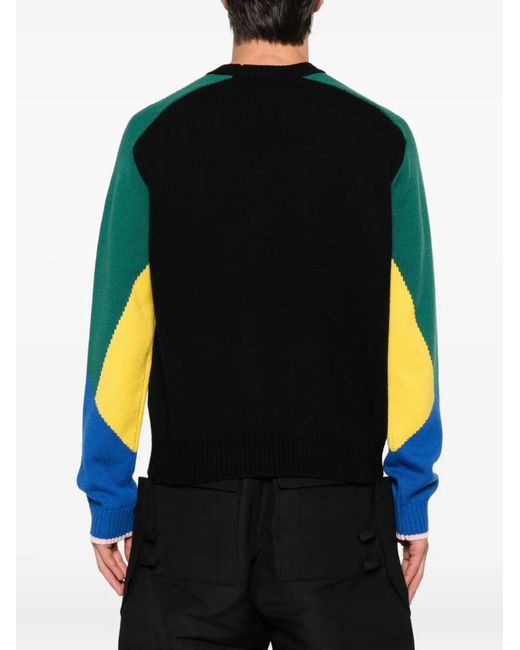 Casablanca Black Logo-Embroidered Sweater for men