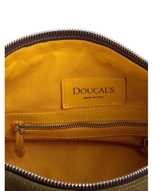 Doucal's Brown Suede Holdall for men