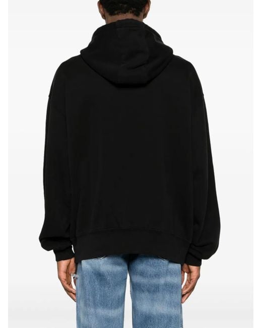 Sudadera con capucha y logo estampado Bonsai de hombre de color Black