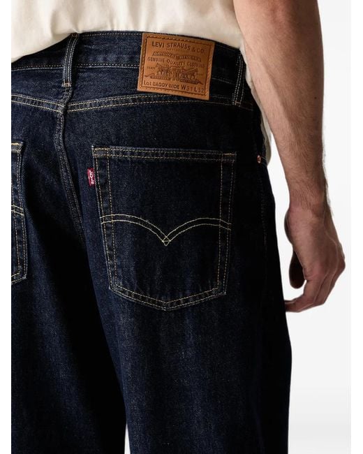 Levi's Blue Baggy Wide-Leg Jeans for men
