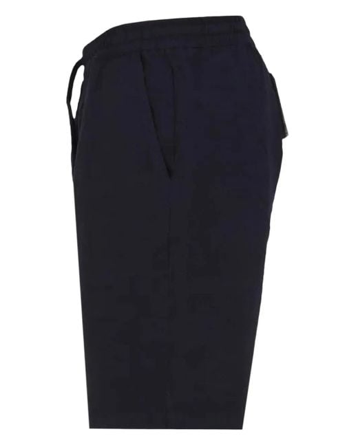 Universal Works Blue Drawstring Pocket Shorts for men