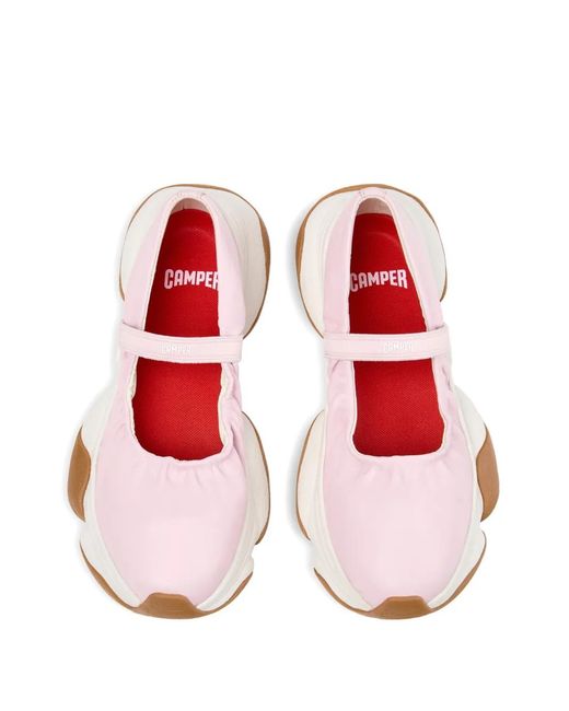 Camper Pink Karst 2 Strap-Detail Sneakers