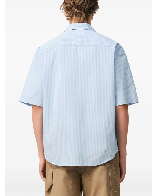 AMI Blue Ccia De Coeur Short Sleeves for men