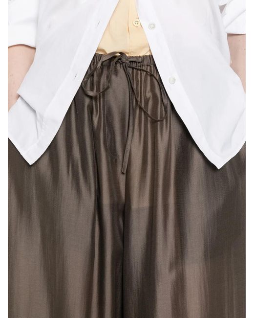 Entire studios Brown Drawstring-Waist Palazzo Pants